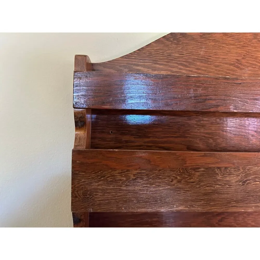 Vintage Wooden Wall Shelf Plate Rack | Rustic Wall Mounted Display Shelf